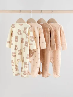 Next Marron - Lot de 4 dors-bien bébé à fermeture éclair bidirectionnelle (0mois -2ans) Best