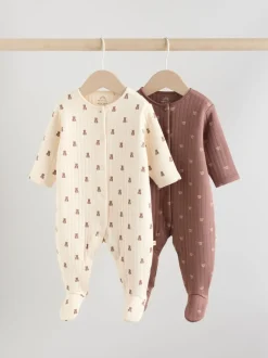 Next Marron - Lot de 2 dors-bien ours matelassés bébé Hot