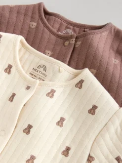 Next Marron - Lot de 2 dors-bien ours matelassés bébé Hot