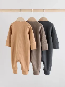Next Marron - Lot de 3 dors-bien sans pieds zippés pour bébé (0mois3ans) Online