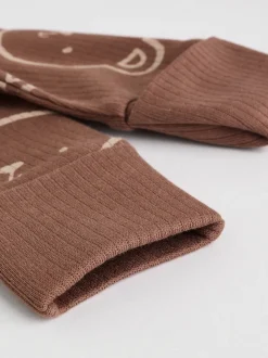 Next Marron - Lot de 4 dors-bien bébé à imprimé ours avec fermeture éclair bidirectionnelle (0mois-2ans)