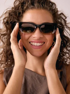 Next Marron - Lunettes de soleil carrées Discount