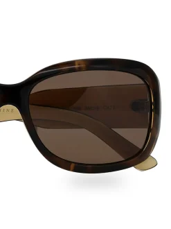 Ted Baker Marron - Lunettes de soleil Charlotte écaille de tortue