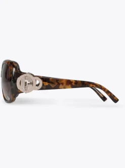 Carvela Marron - Lunettes de soleil oversize C