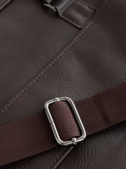 Next Marron - Mallette en similicuir