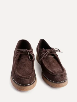 Linzi Marron - Mocassins Perth lacés à semelle épaisse Outlet