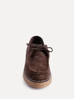 Linzi Marron - Mocassins Perth lacés à semelle épaisse Outlet