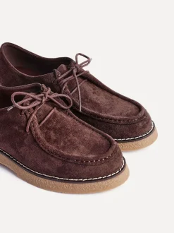 Linzi Marron - Mocassins Perth lacés à semelle épaisse Outlet