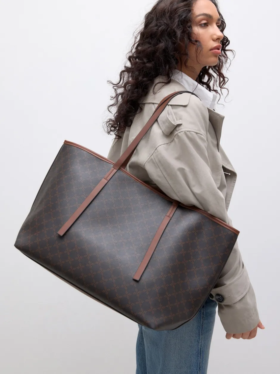 Next Marron à monogramme - Grand Sac épaule Hot