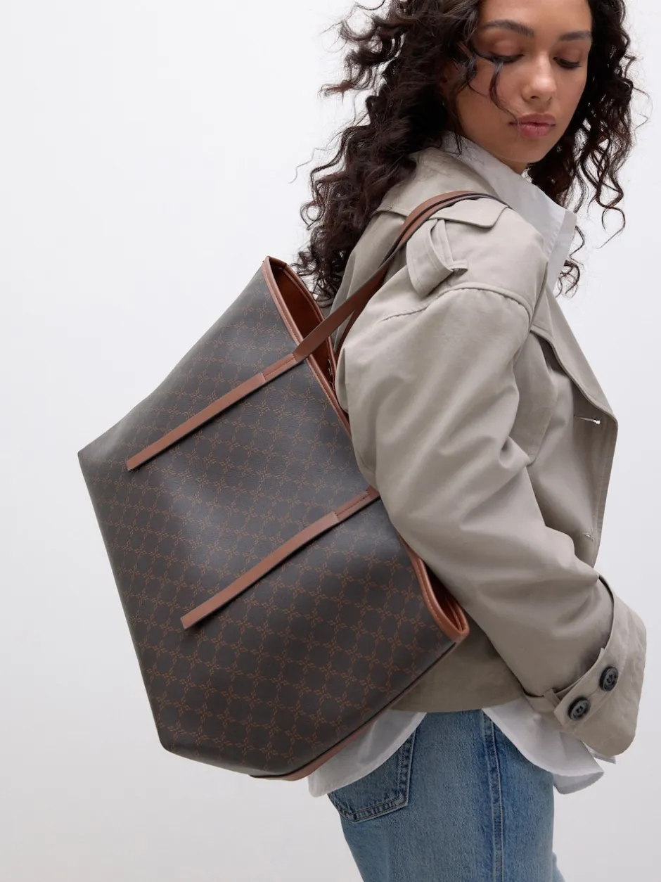 Next Marron à monogramme - Grand Sac épaule Hot