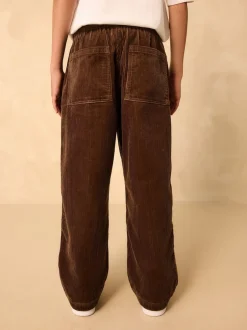 Next Marron - Pantalon à enfiler en velours côtelé (3-16ans) Outlet