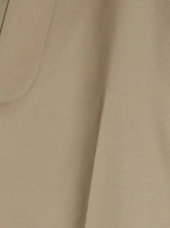 River Island Marron - Pantalon chino coupe fuselée avec boucles de ceinture