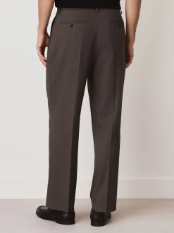 Next Marron - Pantalon élégant plissé coupe décontractée Outlet