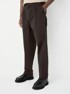 Next Marron - Pantalons chinos extensibles à double pli Online