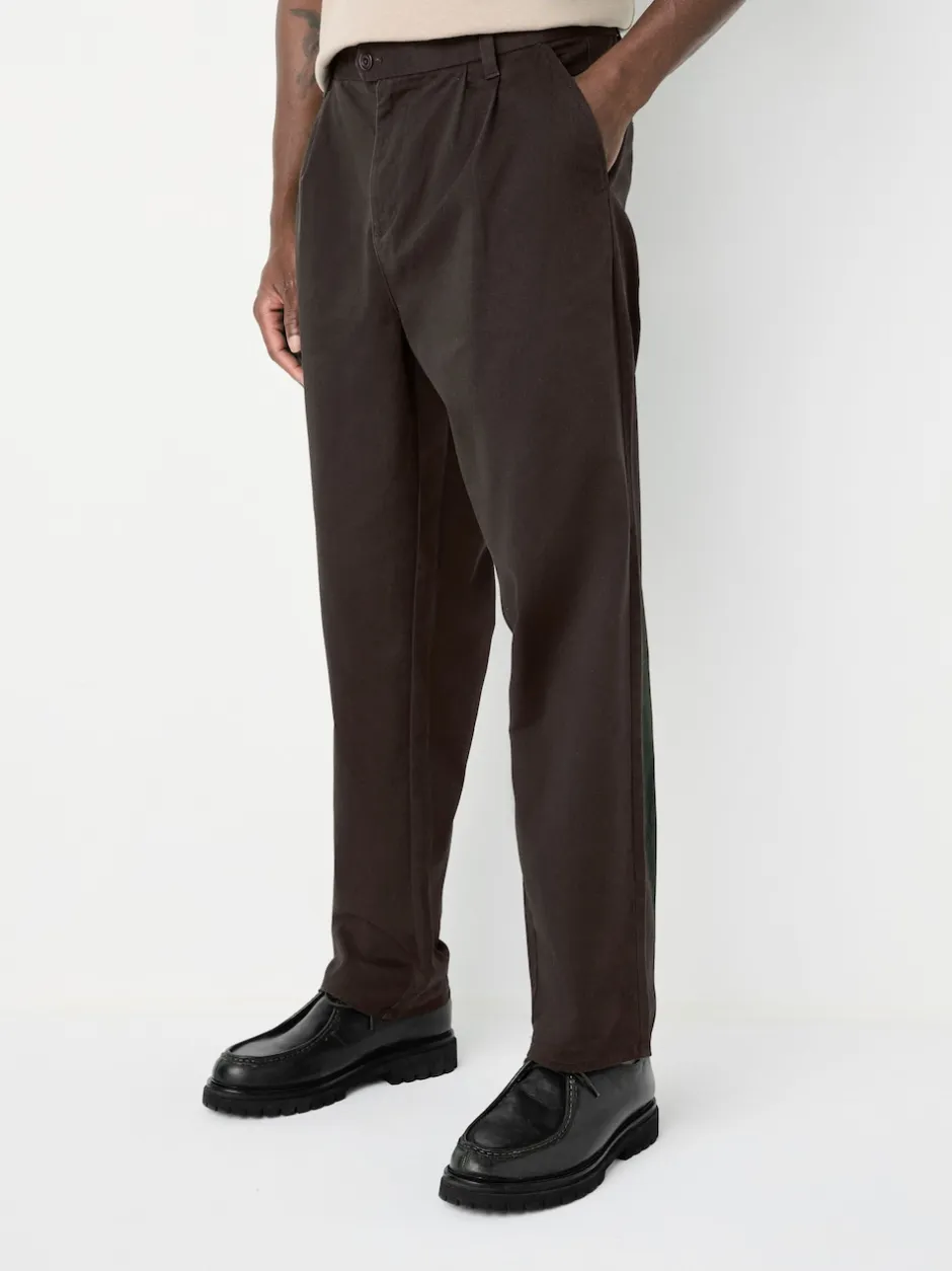 Next Marron - Pantalons chinos extensibles à double pli Online