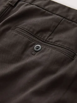 Next Marron - Pantalons chinos extensibles à double pli Online
