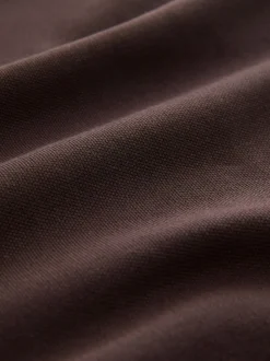 Next - Polo coupe classique à manches courtes et liserés Marron Hot