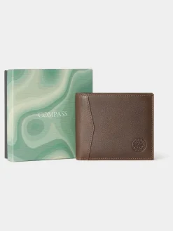 Osprey London Marron - Portefeuille The Compass en cuir Outlet