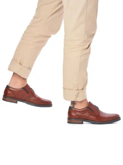 Rieker Marron - Chaussures à lacets pour hommes Clearance