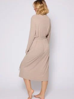 Loungeable Marron - Robe de chambre kimono côtelée Best