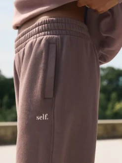 self. - soi-même. Jogging à poignets Marron Sale