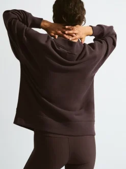 YPB Abercrombie & Fitch Marron - Sweat-shirt New