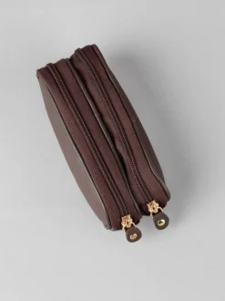 Lakeland Leather - Étui Lakeland en cuir à deux verres Marron Discount