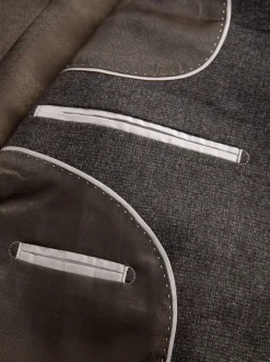 Next Marron - Veste de Costume Coupe ajustée Signature Cerruti en laine italienne à dents de chiot Best