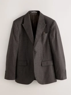 Next Marron - Veste de Costume Coupe ajustée Signature Cerruti en laine italienne à dents de chiot Best