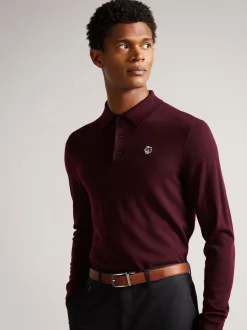 Ted Baker Marron - Veste en cuir réversible Karmer Best