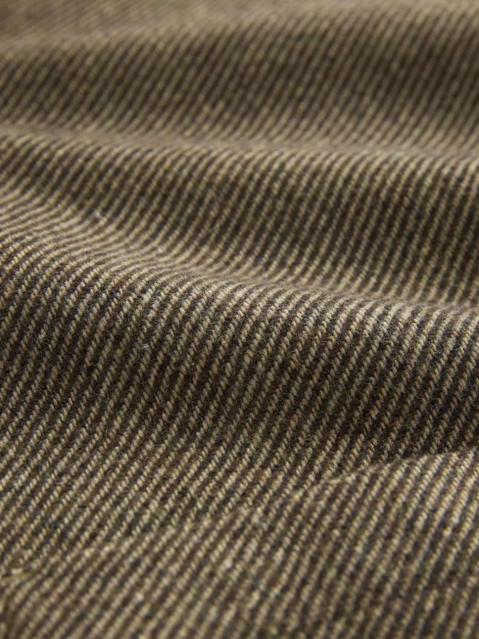 Next Marron - Veste en sergé texturé élégant avec laine Outlet