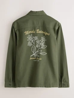 Next Marron - Veste-chemise à poche à ourlet Hot