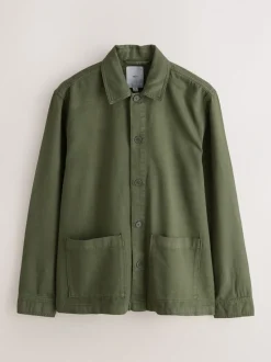 Next Marron - Veste-chemise à poche à ourlet Hot