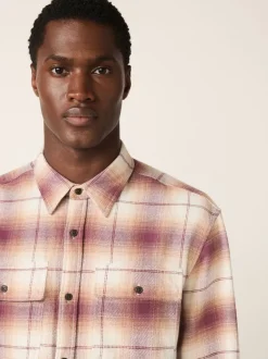 Next Marron - Vérifiez chemise à manches longues Clearance