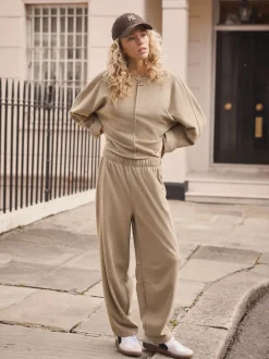 Next Marron café - Pantalons coupe ballon à finition brossée douce Best