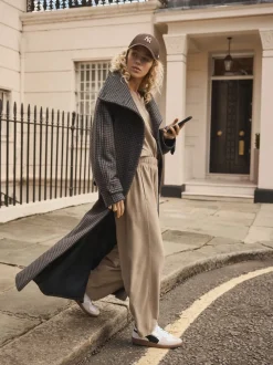 Next Marron café - Pantalons coupe ballon à finition brossée douce Best