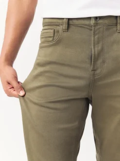 Next Marron champignon - - Jeans stretch de confort Ajustement droit New