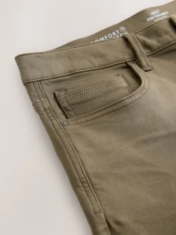 Next Marron champignon - - Jeans stretch de confort Ajustement droit New