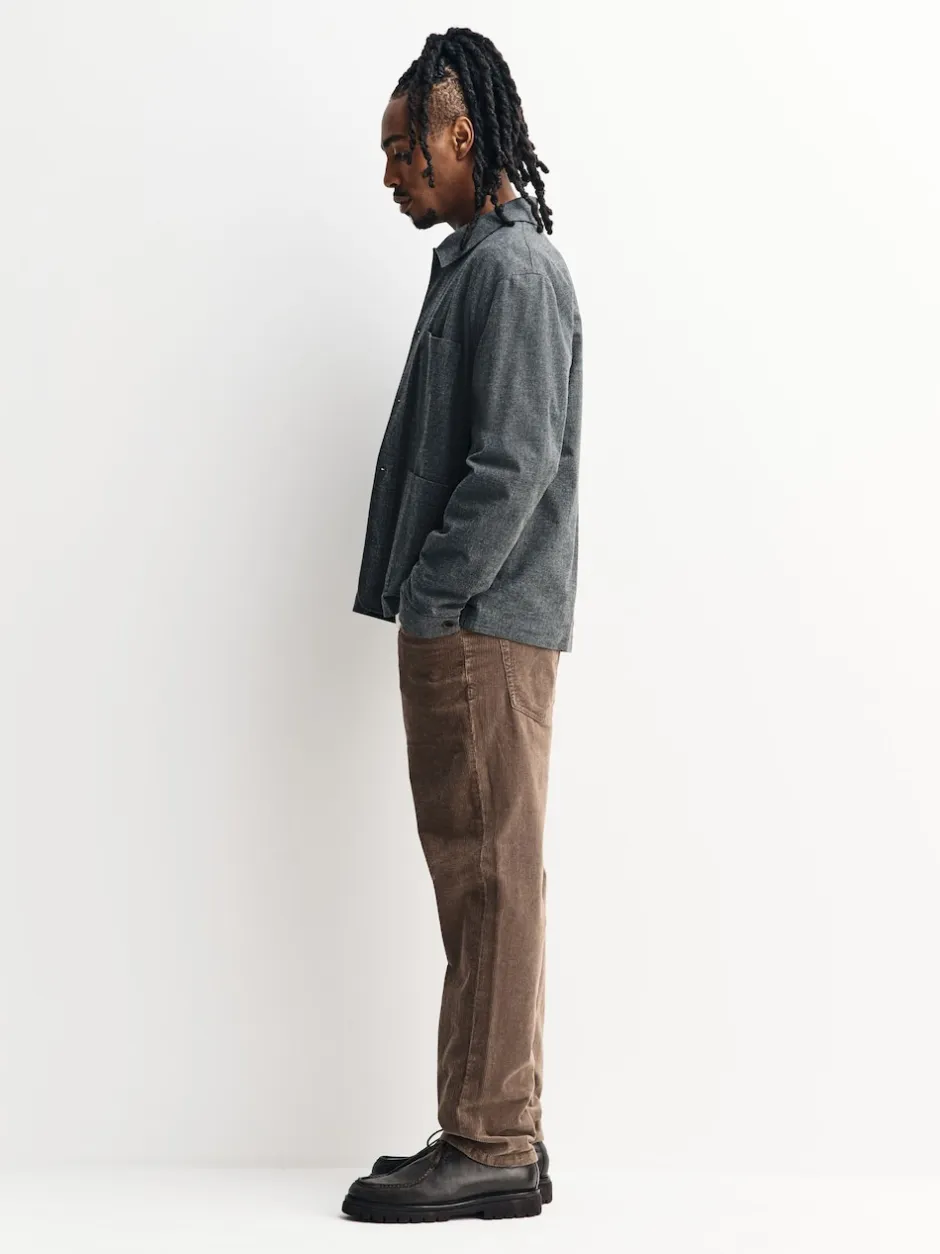 Next Marron champignon - Pantalons extensible à 5 poches en velours côtelé Sale