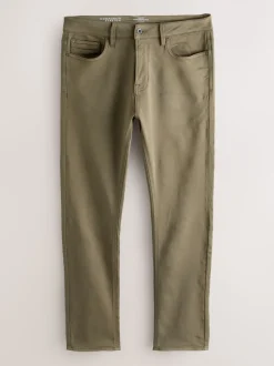 Next - Skinny Fit (Skinny Fit) - Jeans stretch de confort Marron champignon Outlet