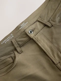 Next - Skinny Fit (Skinny Fit) - Jeans stretch de confort Marron champignon Outlet