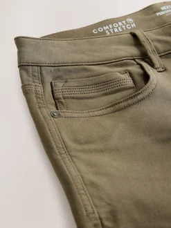 Next - Skinny Fit (Skinny Fit) - Jeans stretch de confort Marron champignon Outlet