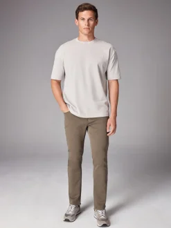 Next - Slim Fit (Slim Fit) - Jeans stretch de confort Marron champignon Discount