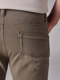 Next - Slim Fit (Slim Fit) - Jeans stretch de confort Marron champignon Discount