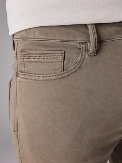 Next - Slim Fit (Slim Fit) - Jeans stretch de confort Marron champignon Discount