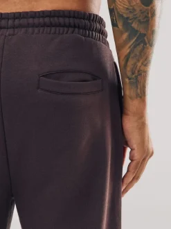 Next - Ajustement droit - Pantalon de jogging épais décontracté à dos brossé Marron chocolat Hot