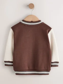 Next Marron chocolat - Blouson bomber en jersey (3mois-7ans) Sale