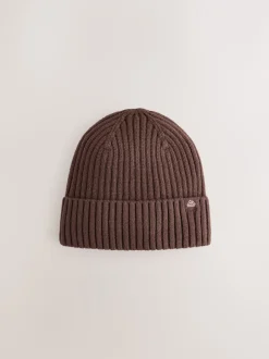 Next - Bonnet tricoté (1-16ans) Marron chocolat Discount