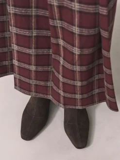 Next Marron chocolat - Bottes chaussettes à talon bloc et bout ciselé Discount