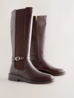 Next Marron chocolat - Bottes d’équitation Forever Comfort® à boucle Hot